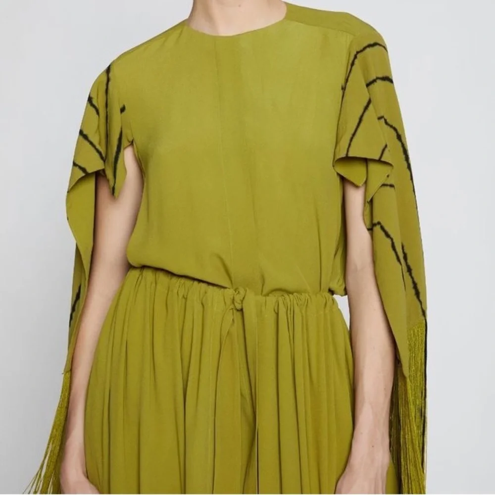 Proenza Schouler Tie Dye Fringe Tunic Dress - Picture 9 of 10
